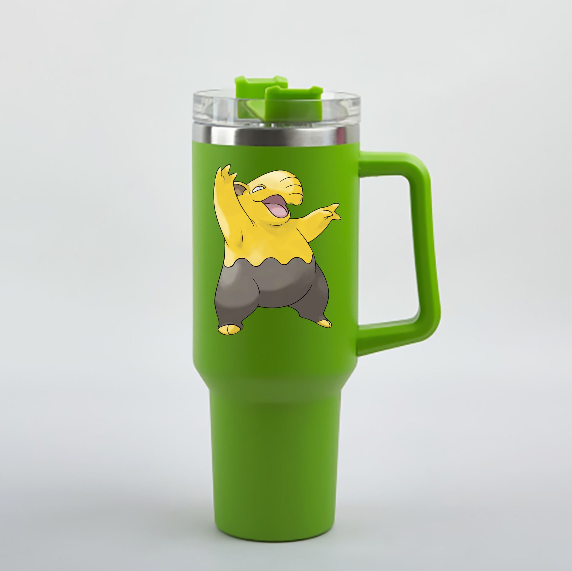 （画像用） ポケットモンスター Pokémon 1200mL車用タンブラー - クリスタルステッカー（プラスチックストロー付き）